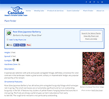 Canadale Nurseries Plant Finder